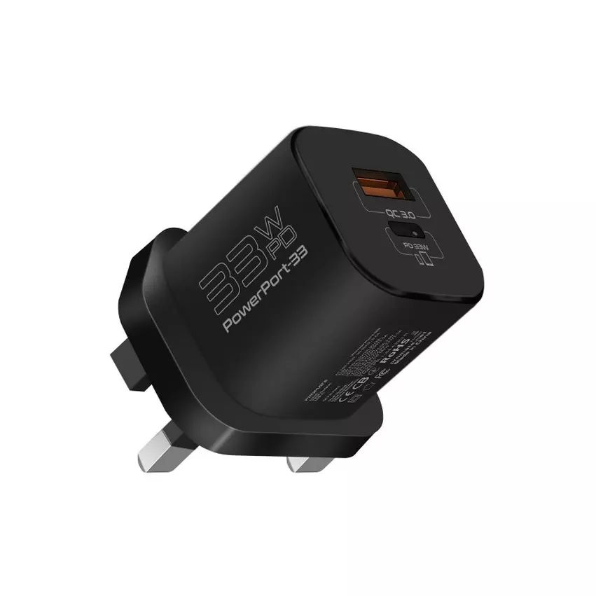 Promate 33W Wall Charger Black