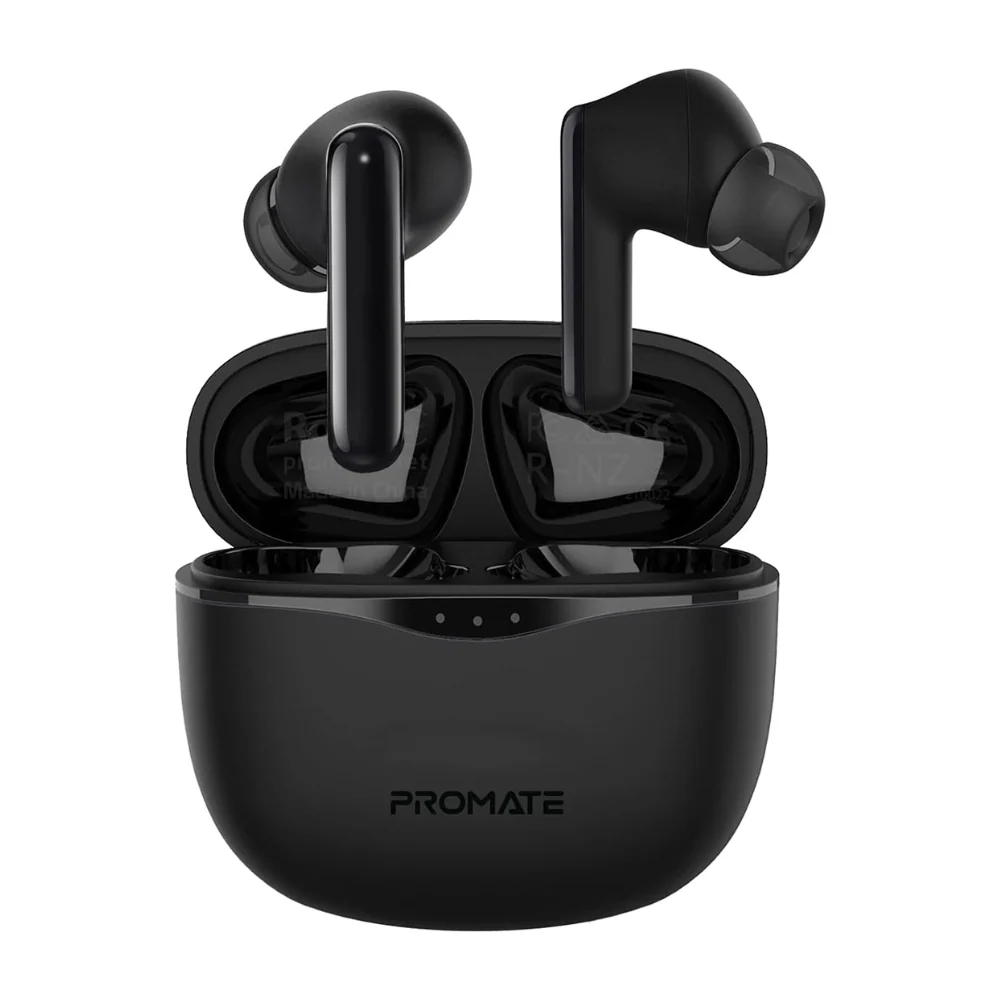 Promate ANC Noise-Cancelling Earbuds with Bluetooth 5.3 and 25-Hour Battery