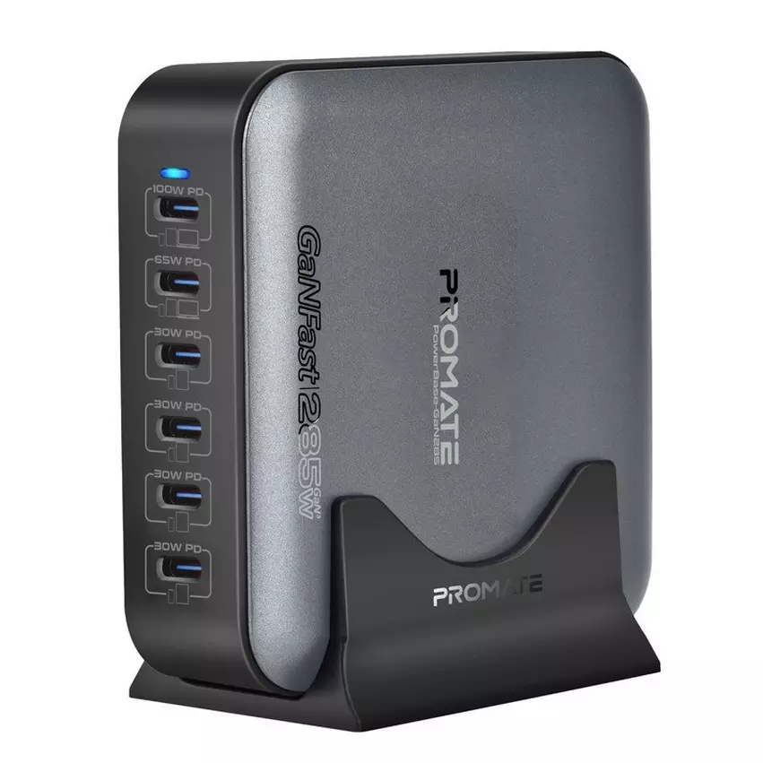 Promate 65W Multi-Port Desktop Charger