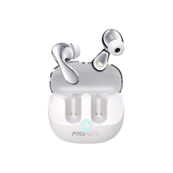 Promate Bluetooth Earbuds with Comfortable Fit Silver