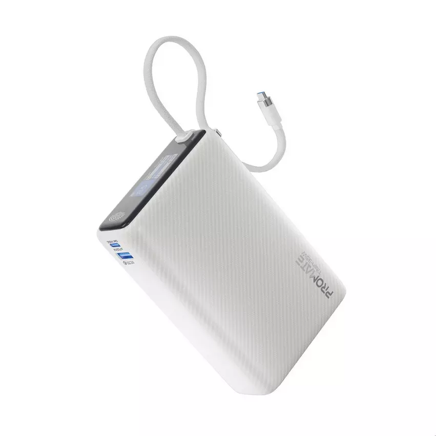 Promate 20000mAh 35W Power Bank with Digital Display