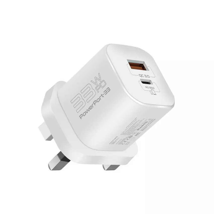 Promate 33W Wall Charger White